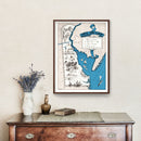 Vintage Map of Delaware 1931