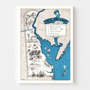 Vintage Map of Delaware 1931