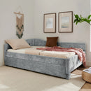 Full Size Curved Round Edge Padded Backrest Daybed by HouseOfZazla