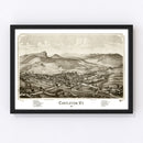 Vintage Map of Castleton, Vermont 1886