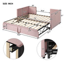 Twin Size Upholstered Daybed With Pop Up Trundle by HouseOfZazla