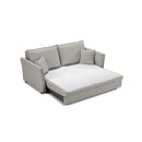 Oren Chenille Sleeper Sectional Sofa With Storage - Gray