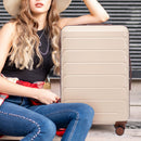3 Pieces Set 20" / 24" / 28" Spinner Wheel Luggage With Combination Lock by HouseOfZazla