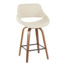 Fabrico - Mid-Century Modern, Counter Stool (Set of 2) by HouseOfZazla