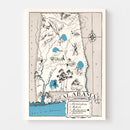 Vintage Map of Alabama 1931