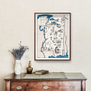 Vintage Map of Mississippi 1931