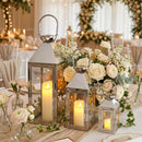 26"&19"& 13" High Elegant Candle Lantern Metal Lanterns for Versatile Indoor & Outdoor by JHY DESIGN