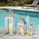 26"&19"& 13" High Elegant Candle Lantern Metal Lanterns for Versatile Indoor & Outdoor by JHY DESIGN