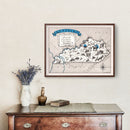 Vintage Map of Kentucky 1931