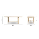 Milo - 8 Seat Oval Dining Table - Natural by HouseOfZazla