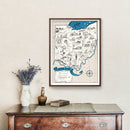 Vintage Map of Ohio 1931