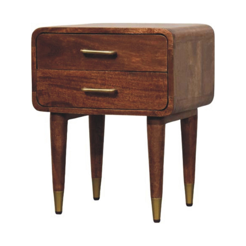 Solid Wood Astor 2-Drawer Nightstand, photo 9 of 9
