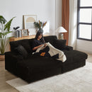 3 Seater Sofa With 2 Ottomans For Living Room by HouseOfZazla