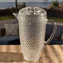 Diamond Cut Unbreakable Plastic Water Pitcher With Lid by HouseOfZazla
