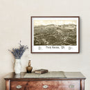 Vintage Map of Fair Haven, Vermont 1886