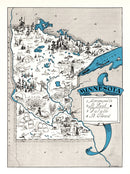 Vintage Map of Minnesota 1931