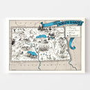 Vintage Map of North Dakota 1931