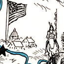 Vintage Map of South Dakota 1931