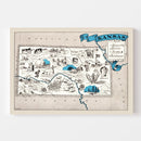 Vintage Map of Kansas 1931