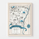 Vintage Map of Arkansas 1931