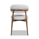 Locke - Modern Upholstered Dining Chair With Frame - Salt / Pepper by HouseOfZazla