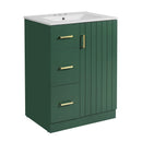 Bathroom Vanity With Under Mount Sink, 2 Drawers And Soft Closing Door
