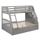 Bunk Bed With Drawers, Ladder And Storage Staircase by Unique Piece Furniture