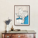 Vintage Map of Texas 1931