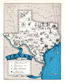 Vintage Map of Texas 1931