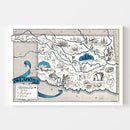 Vintage Map of Oklahoma 1931