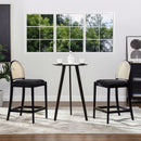 Panama - Curved Back Cane Counter Stool (Set of 2) by HouseOfZazla