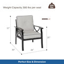 Patio Furniture Set with Coffee Table and Cushions for Backyard by HouseOfZazla