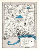Vintage Map of New Mexico 1931