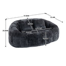 Bean Bag Lazy Sofa, Durable Comfort Lounger High Back Bean Bag Chair Couch by HouseOfZazla