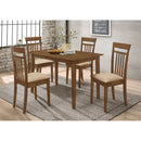 Liandra - 5 Piece Dining Set - Chestnut by HouseOfZazla