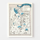 Vintage Map of Utah 1931