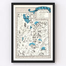 Vintage Map of Utah 1931
