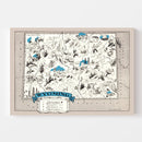 Vintage Map of Wyoming 1931