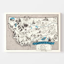 Vintage Map of Montana 1931