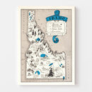 Vintage Map of Idaho 1931
