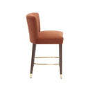 27-Inch Modern Counter Stool with Fabric Seat and Footrest by HouseOfZazla
