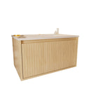 Wall Mounted Floating Bathroom Vanity With Sink And Drawers by HouseOfZazla