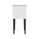 Katy Compact Utility Sink with Metal Legs for Laundry Room by HouseOfZazla