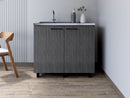 Utility Sink Cabinet Burwood, Kitchen, Smokey by HouseOfZazla
