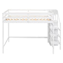 Loft Bed With Built In Storage Wardrobe And Staircase by HouseOfZazla