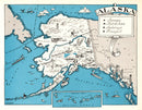 Vintage Map of Alaska 1931
