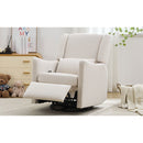 29.5'' Wide Wingback Swivel Rocker Recliner Chair, Glider Rocker Recliner, Rocking Chair Nursery for Living Room Bedroom Apartment,Linen,Beige