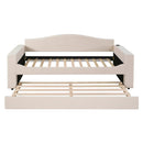 Upholstered Daybed With Storage Armrests, Trundle And Latest Integrated tooth Audio System by HouseOfZazla