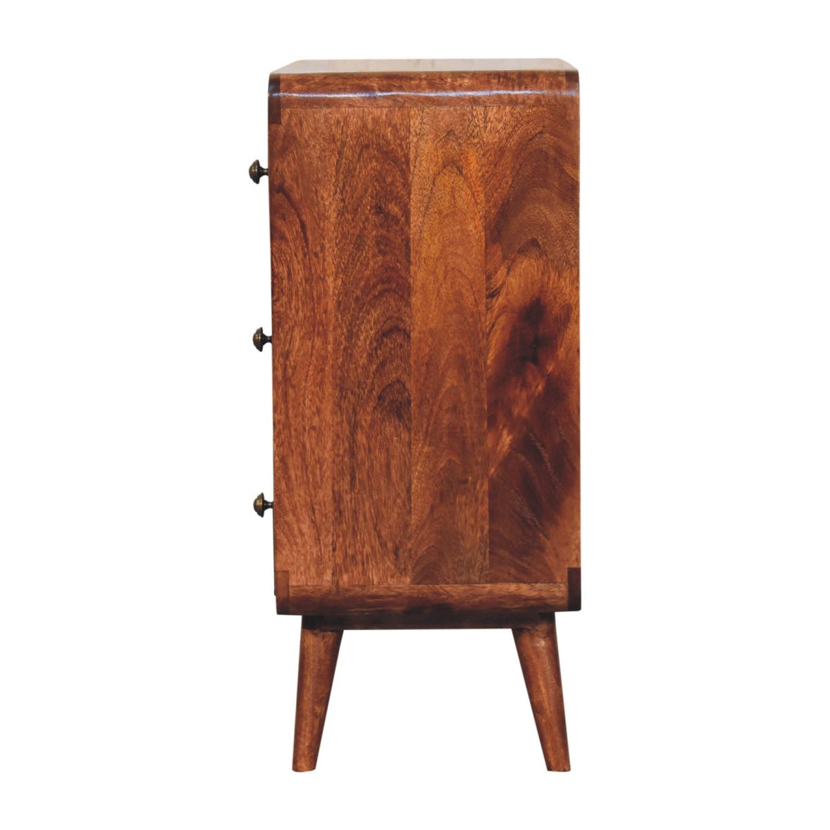 Solid Wood Curved Honey Dresser, photo 9 of 10