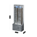 Outdoor Water Fountain Cascading LED Lights 39' H by HouseOfZazla
